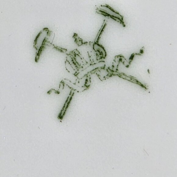 Vintage Nervi Decorative Plate Hand Painted Floral Design Red Black Gold Accents - Picture 10 of 11